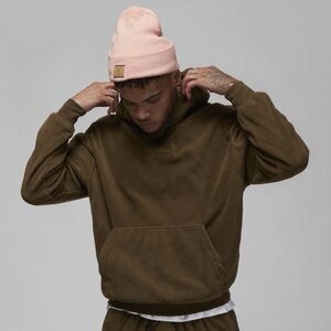 Air Jordan Olive Green Fleece Hoodie (Men’s S)